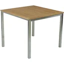 Tisch DENVER, 90x90cm, Edelstahl 304 gebürstet / Teak FSC 100%