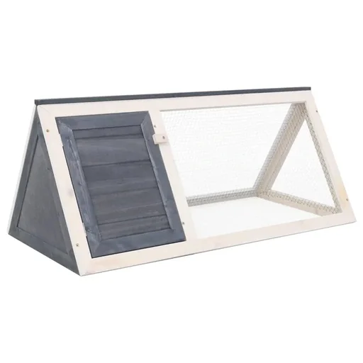 "Kaninchenstall Holz grau image"