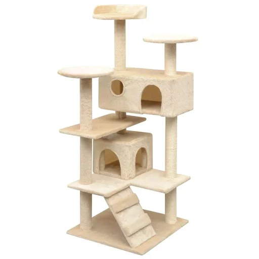 "Sisal-Kratzbaum für Katzen 125 cm beige image"