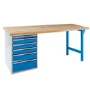 Werkbank 2000 mit Schubladenbox, 6 Schubladen