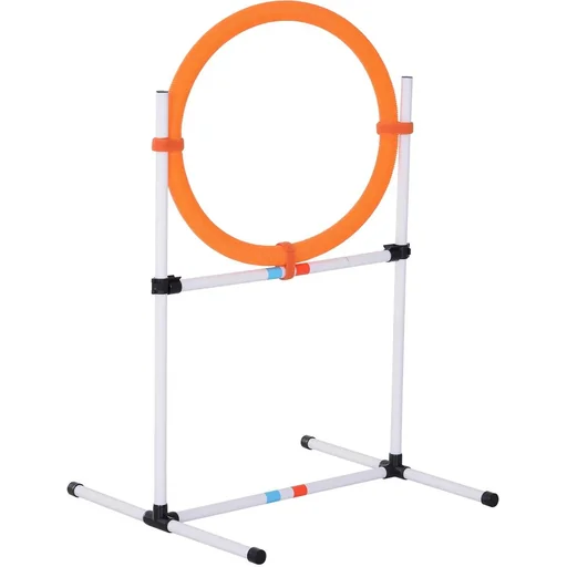 "Hundetrainingsset mit Springring orange/weiß image"