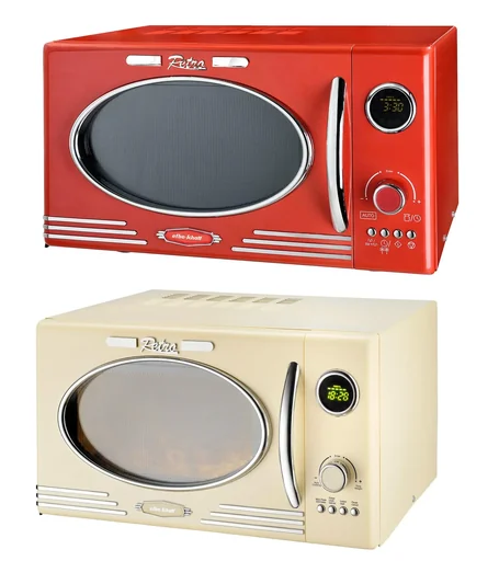 "Mikrowelle Retro, rot, 23 L, 1900 W, TKG MW 2500 image"