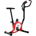 Heimtrainer mit Widerstandsbändern rot
