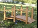 Zierbrücke "Luise" honigbraun