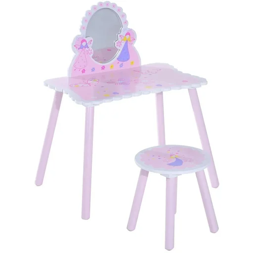 "Kinder Frisiertisch Schminktisch inkl, Hocker image"