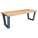 Esstisch New York Roasted wood - Grau