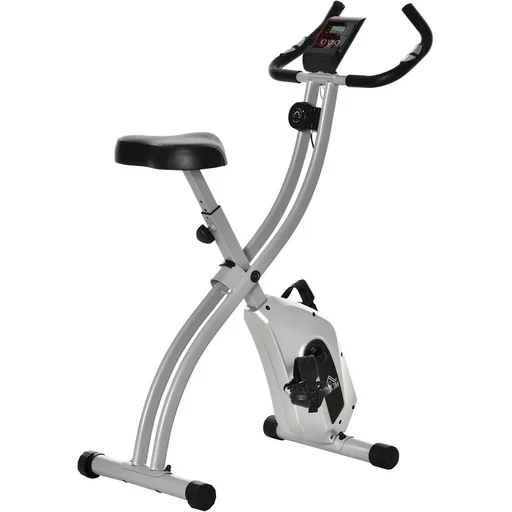 "Heimtrainer X-Bike Fahrradtrainer mit 8 stufig einstellbarem Magnetwiderstand faltbares Fitnessfahrrad höhenverstellbar image"