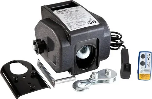 "Motor-Seilwinde, 2.700 kg, tragbar mit Funkfernbedienung image"