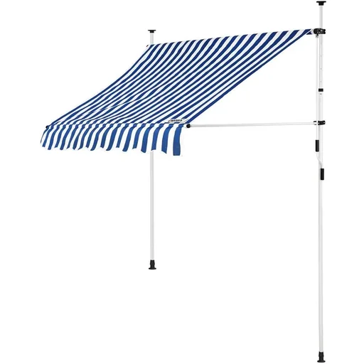 "Klemmmarkise blau/weiß 150cm image"