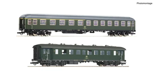 "Wagenset 2 mit zwei Wagen für den  Personenzug Freilassing  der Deutschen Bundesbahn image"