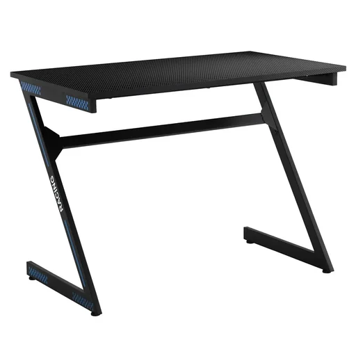 "Computertisch Z-förmiges Design Schreibtisch mit Kopfhörerhaken Gaming Tisch PC Tisch Computer ergonomisch verstellbar H image"