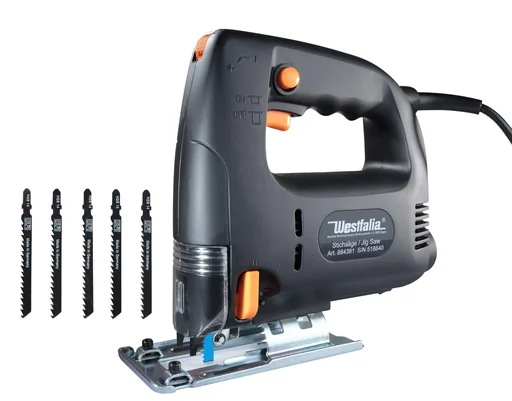 "Pendelhub Stichsäge 710 Watt mit 5-teiligem Sägeblatt-Set image"