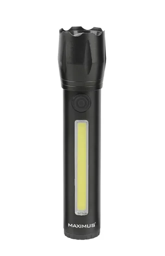 "Aufladbare LED-Taschenlampe mit 3W Power-LED und 3W COB-LED image"