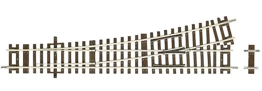 "Weiche links Wl15 ohne Antrieb, Länge 230 mm (Standardlänge), Abzweigwinkel 15° image"