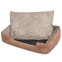 Hundebett Kissen PU-Leder Größe L beige