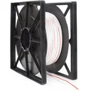 lautsprecherkabel - weiß - 2 x 1.5 mm² - 100 m