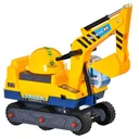 Kinderbagger Sitzbagger für Kleinkinder Rutscher Kinder Sitzbagger mit eingebautem Ablagefach Laufrad mit Schutzhelm dre