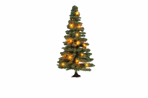 "Beleuchteter Weihnachtsbaum, grün, mit 20 LEDs, 8 cm hoch image"