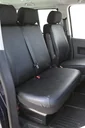 Passform Sitzbezüge für VW T5 Doppelbank hinten aus Kunstleder passend ab BJ 04/2003 bis 06/2015