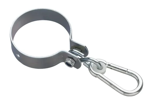"Schaukelhaken verzinkt Ø100 mm, Stärke 3 mm mit Karabiner für Rundholz image"