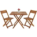 Balkonset aus Akazienholz 3-teilig.
