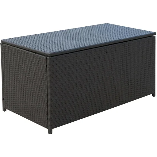 "Polyrattan Auflagenbox Gartenbox Metall Braun image"