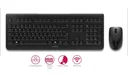 Kabelloses Tastatur-Maus-Set DW 3000 schwarz