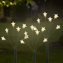 Gartenleuchtstäbe in Sternform 4 Stück