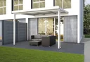 Terrassendach Premium, weiß, 3094 x 3060 mm - Klima blue