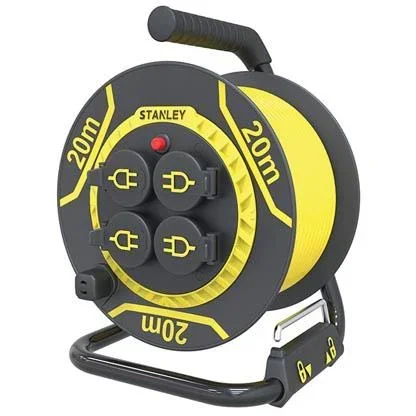 "Neopren-Kabeltrommel - 20 M - 3G1.5 - 4 Steckdosen image"