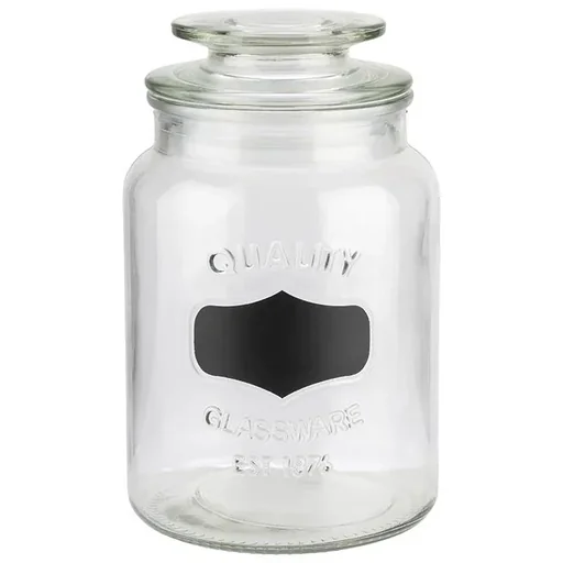 "Vorratsglas mit Beschriftungsfeld - Glasbehälter mit 1,2 L image"