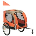 Hundefahrradwagen orange und braun