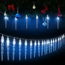 Weihnachts-Eiszapfen-Lichterkette 40 LED's 10,5m
