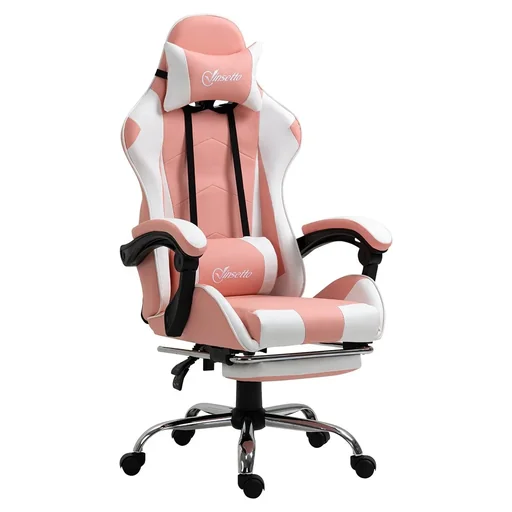 "Gamingstuhl Computerstuhl Ergonomischer Bürostuhl Gamer Stuhl mit Kopfstütze Lendenkissen Bürostuhl höhenverstellbar 360 image"