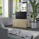 TV-Schrank 80x34x36 cm Spanplatte Sonoma Eiche
