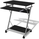 Studenten-Computertisch 60 x 40 x 75 cm (schwarz)