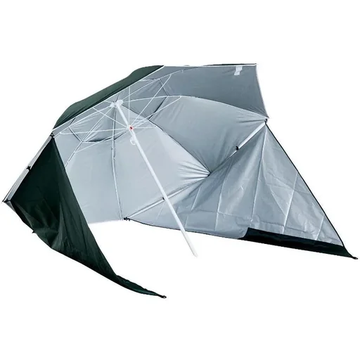 "2 in 1 Strandschirm Sonnenschirm 210cm Grün image"