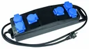 Vollgummi-Steckdosenleiste S1 H07RN-F 3G2,5, 2m, 230V, 6 Schutzkontaktsteckdosen 230V, 16A