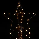 Weihnachtsbeleuchtung / Weihnachtsfigur - Stern - Sternschnuppe - Warmweiß - 3D-Effekt - LED