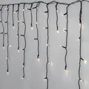 Eisregen Lichterkette mit 240 kaltweißen LEDs, 6 Meter