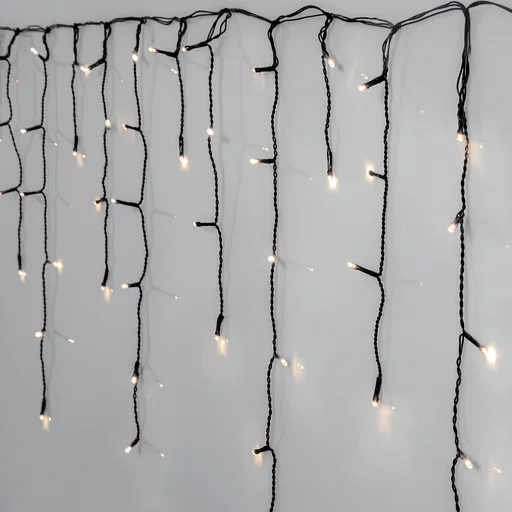 "Eisregen Lichterkette mit 240 kaltweißen LEDs, 6 Meter image"