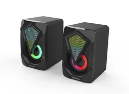 2.0 Gaming Lautsprecher mit RGB Licht und USB Stromversorgung