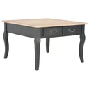 Couchtisch 80x80x50 cm Holz schwarz