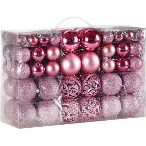 "Weihnachtskugeln - Christbaumschmuck - Rosa 100 Stück. image"