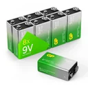 SUPER 9V Block Alkaline Batterie - 8 Stück