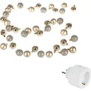Weihnachtsbeleuchtung Kugeln 40-LED - Champagner - 2m und Perel Smart home Wifi plug- Android & IOS