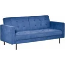 Schlafsofa 3-Sitzer Schlafcouch Stoffsofa Sofa mit Schlaffunktion Bettsofa mit Bettkasten verstellbarer Winkel Vintage E
