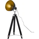 Stehlampe Dreibein Stehleuchte höhenverstellbar 108-152cm E27 Industrial Schwarz