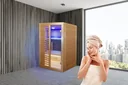 Infrarotsauna - Cleveland mit Temperatur- und Timer-Einstellungen