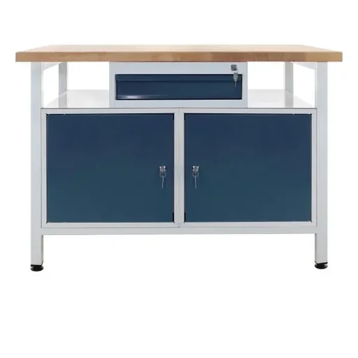 "Werkbank "Premium" 1 Schubladen, 2 Türen, L1200xB600xH840mm image"